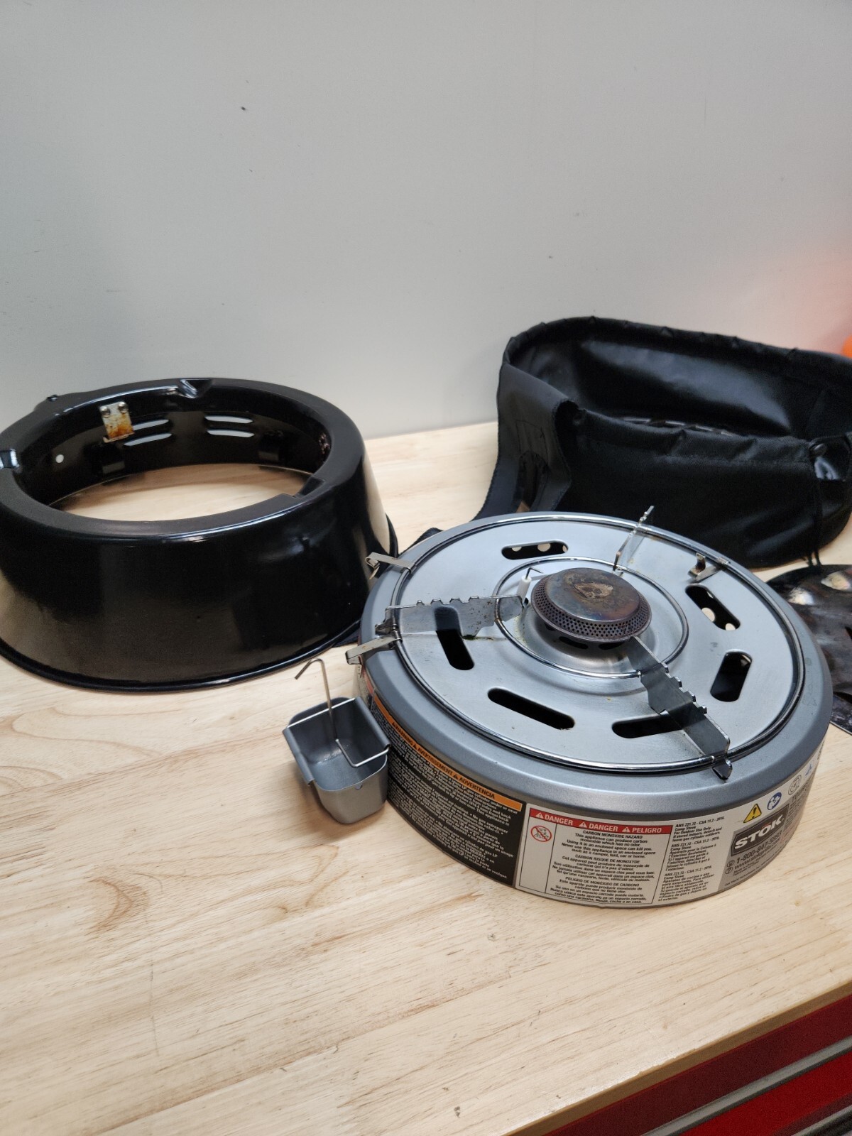 Stok Tourist Gas Grill Single Stainless Burner Tabletop Travel Camp