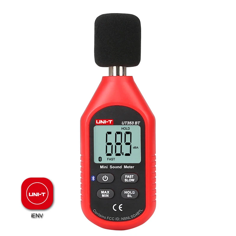 UNI-T Digital Bluetooth Sound Level Meter Decibel Noise Tester 30-130dB UT353BT - Image 4 of 4