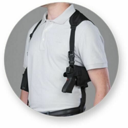 Walther PPK PPKS | Nylonowa pozioma kabura na ramię z podwójnym uchwytem na magazynek - Zdjęcie 1 z 4