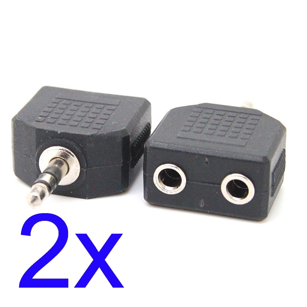 2x 3.5mm Stereo Y Splitter Audio Adapter 1/8