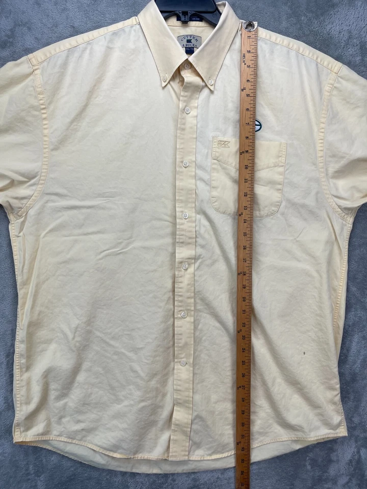Cutter & Buck Men's Shirt 2XL Yellow Green Bay Packers NFL Long Sleeve Button Up - Image 4 of 4