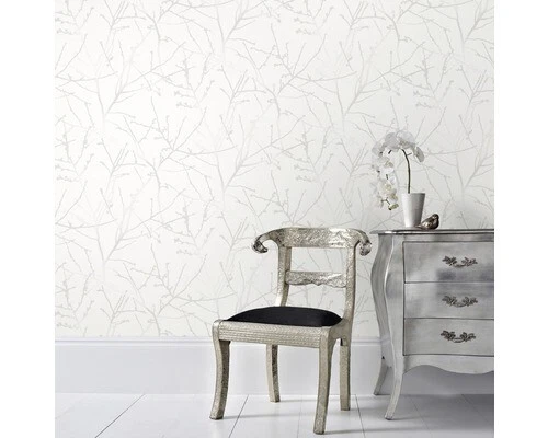 Papier Peint Vinyle Sur Intissé Innoncence Blanc 1005 x 52cm *NEUF*
