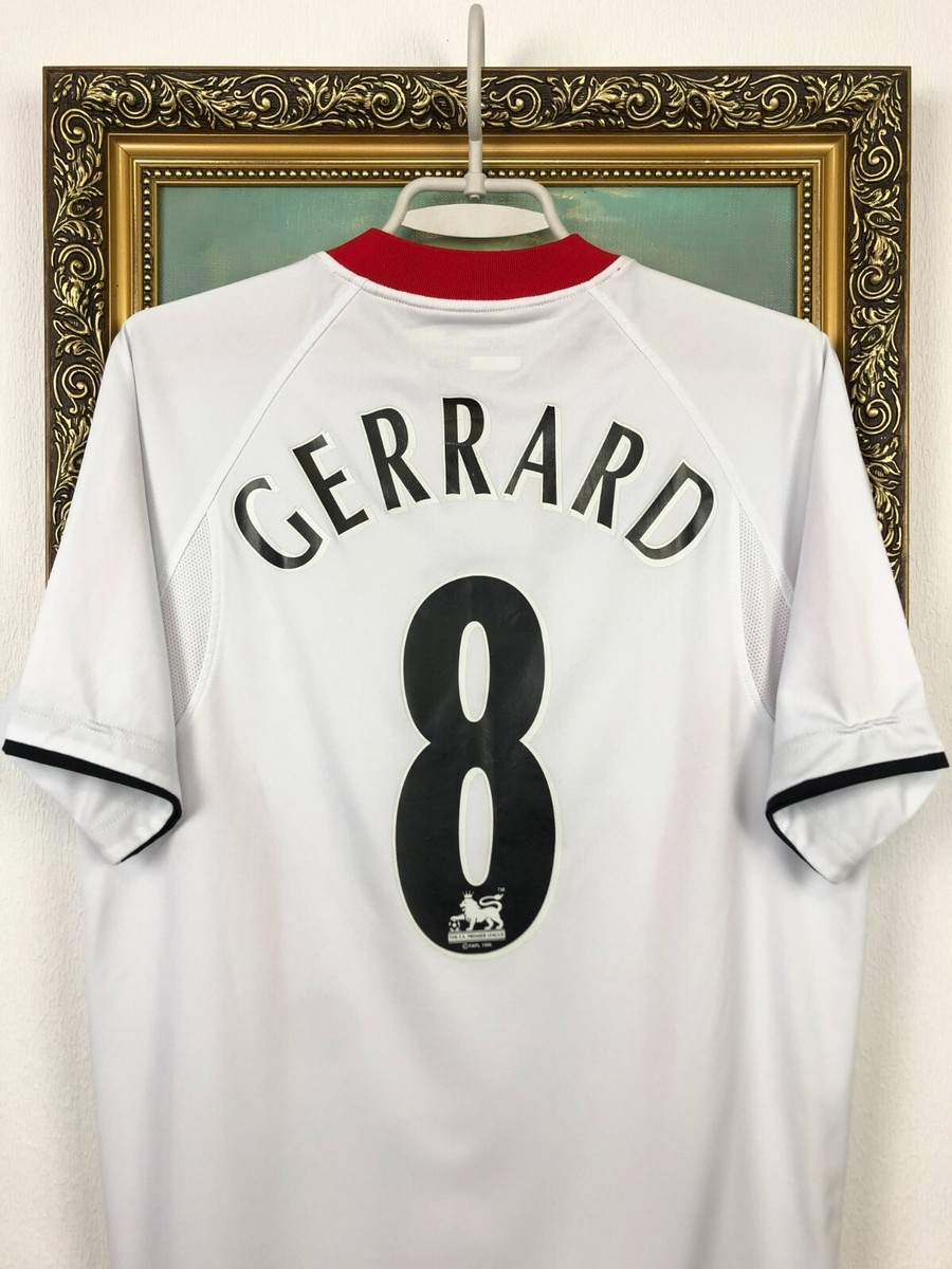 Liverpool Away football shirt 2005 Soccer #8 Gerrard Jersey Rare