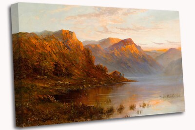 Alfred de Breanski Kopf des schottischen Lochs Leinwandbild Wandbild
