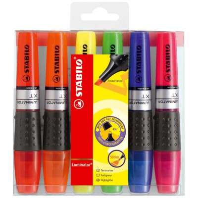 STABILO Textmarker LUMINATOR 6 Stück im Etui