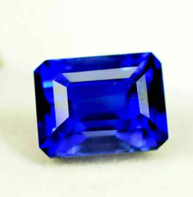 Blue Sapphire Emerald Cut 8+ Ct Natural Loose Certified Gemstone For Ring Making