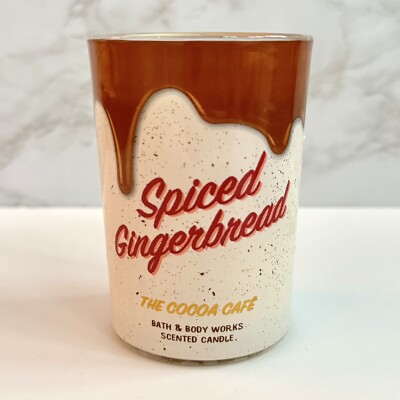Bath & Body Works Spiced Gingerbread Cocoa Cafe Limited Release Candle - NEW