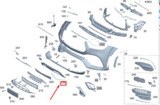 MERCEDES-BENZ GLE W167 Frontsto&szlig;stange links untere Abdeckung A1678851710