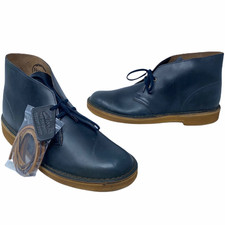 clarks desert boot cool blue