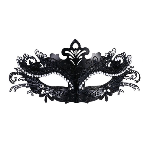 Damen Luxus Metall venezianische Maskerade Maske Halloween Party Ball Cosplay Geschenk - Bild 10 von 11