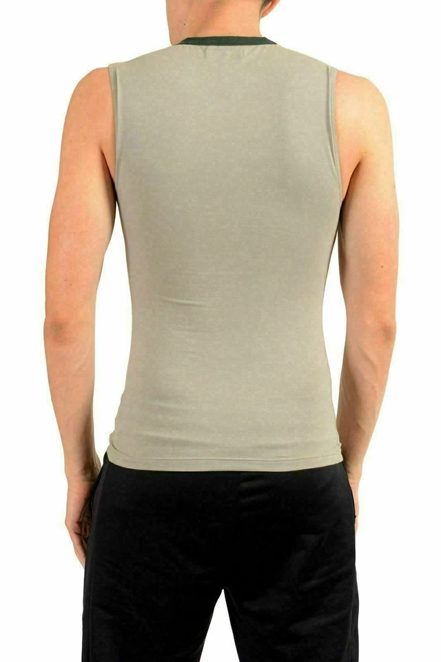 Emporio Armani "Underwear" Men's Gray Stretch Tank Top US S/M IT 48 - Image 3 of 4