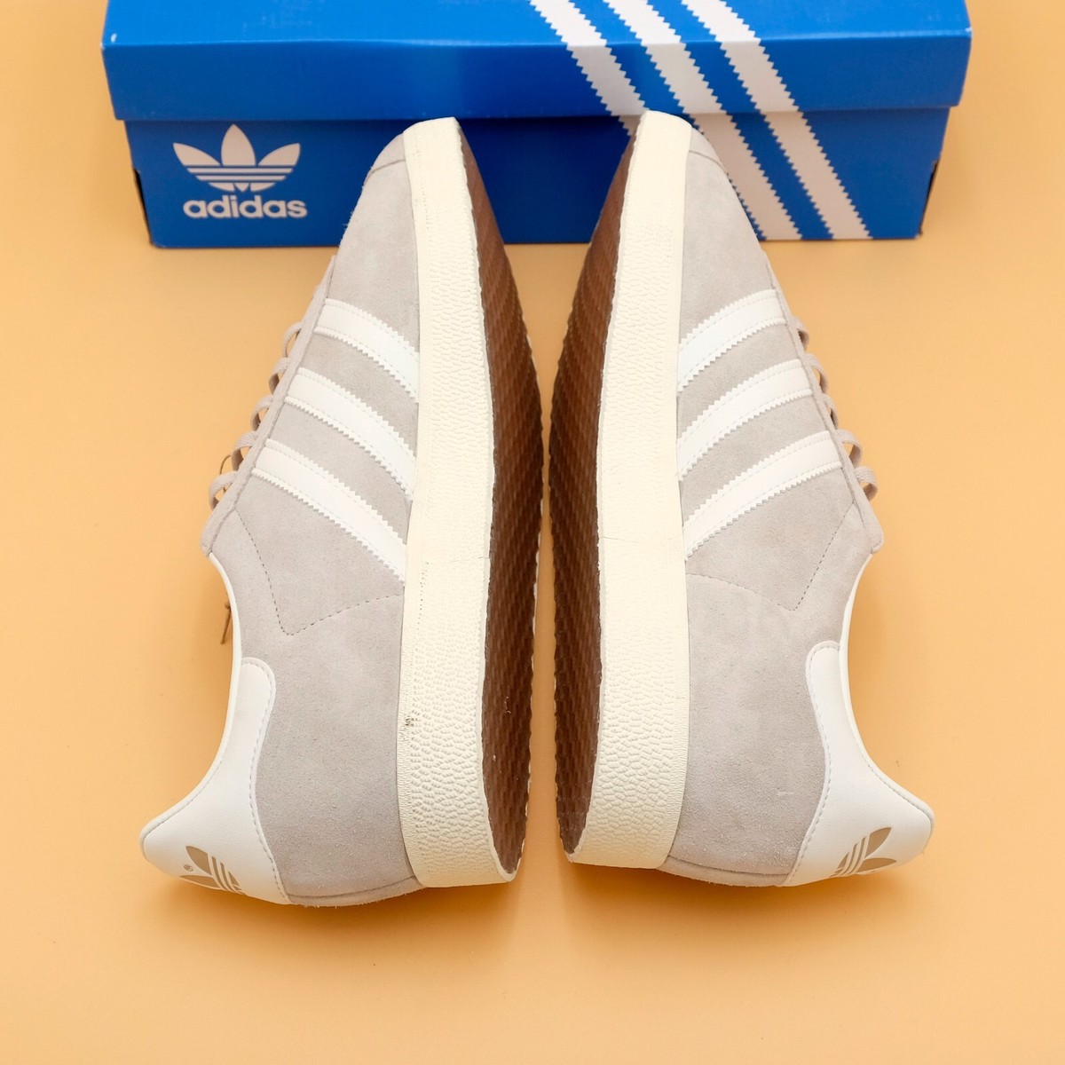 adidas Gazelle Mens Lifestyle Shoes, Wonder Beige / Off White | eBay