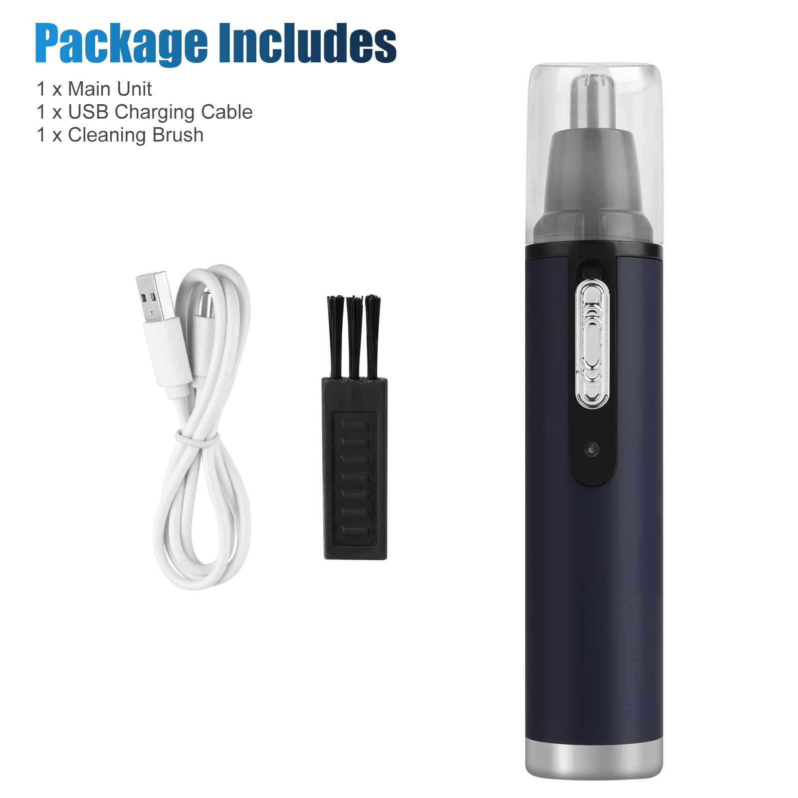 Electric Hair Trimmer Face Nose Ear Eyebrow Mustache Beard Clean Shaver Clipper