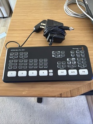 Blackmagic Design ATEM Mini Pro ISO HDMI Production Switcher Live Stream MINT