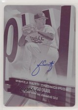 2017 Chrome Sophomore Stat Lines Printing Plate Magenta 1/1 Julio Urias Auto tj0