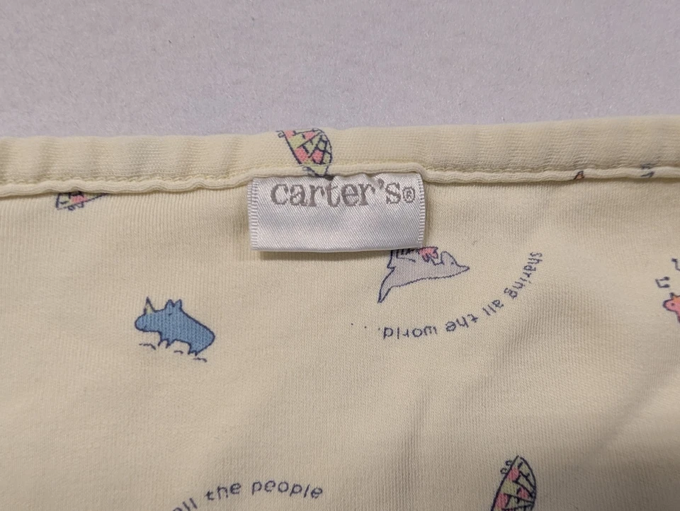 Carters John Lennon Baby Blanket Sharing All the World Reversible - Image 4 of 4