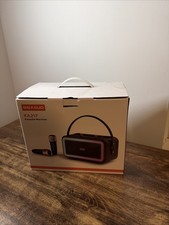 BIGASUO-Karaoke Machine with 2 Wireless Microphones, Portable Bluetooth Speakers