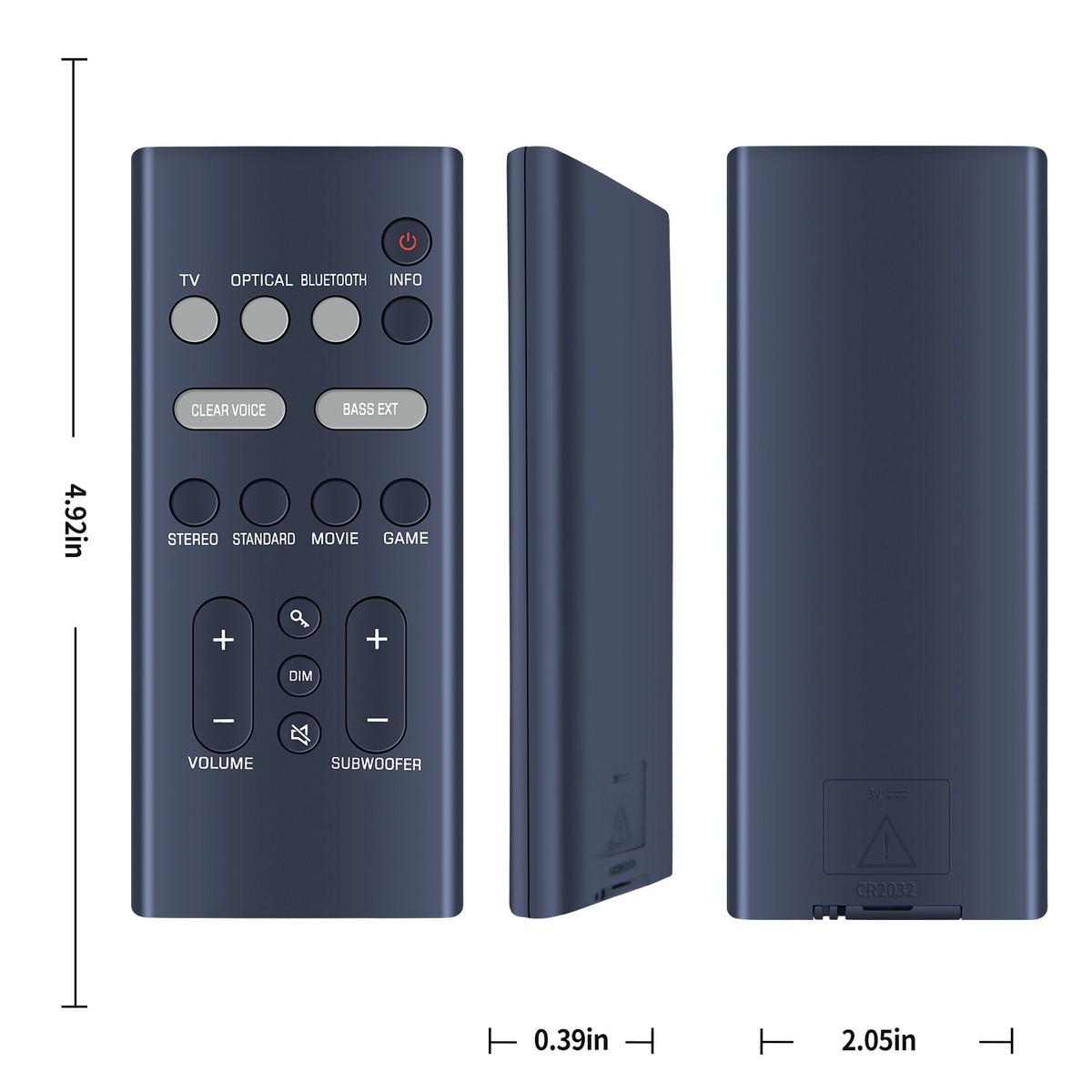 New VGH6520 Remote Control For Yamaha Soundbar SR-B30A / SR-B40A
