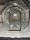 Federal Glass Madrid Pattern Salad Plate Ice Blue Clear Depression  7" - EUC