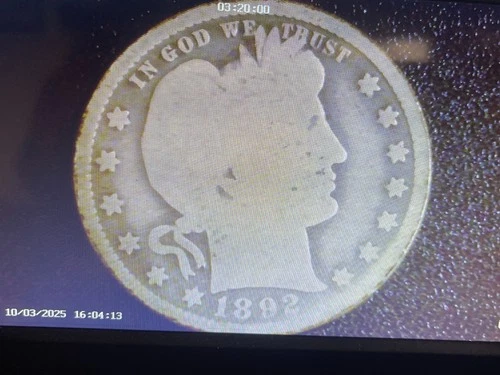 Photo of a 1892-P Barber Quarter from an eBay listing that sold on Jul 21, 2026