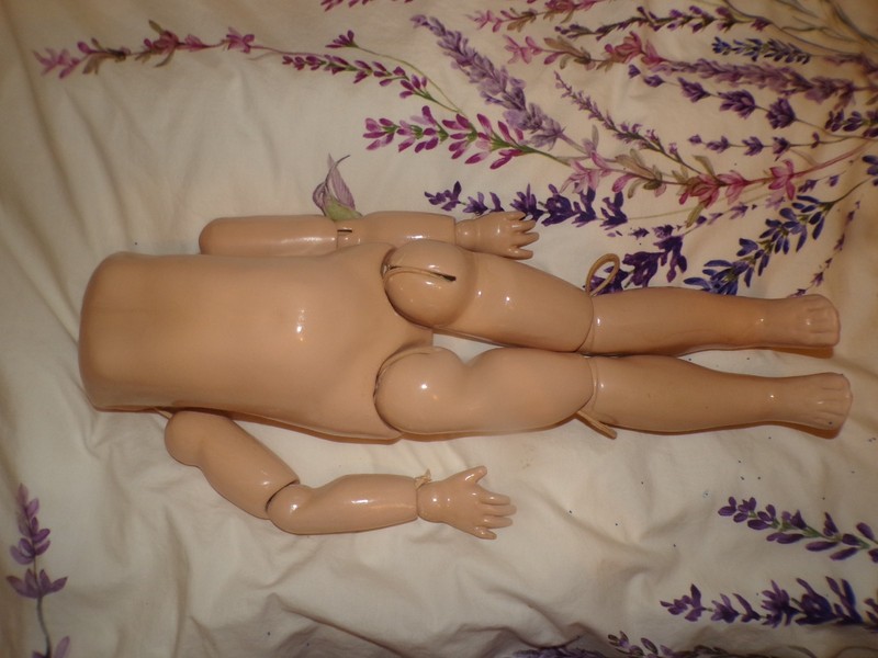 Large composition doll body