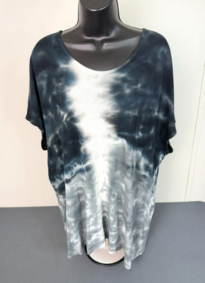 Gypsy Women's Size Large Tie Dye Scoop Neck Top Multicolored Hippie 90s