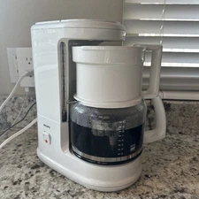 KRUPS Brewmaster Type 140 White 10 Cup Coffee Maker Tested Works!