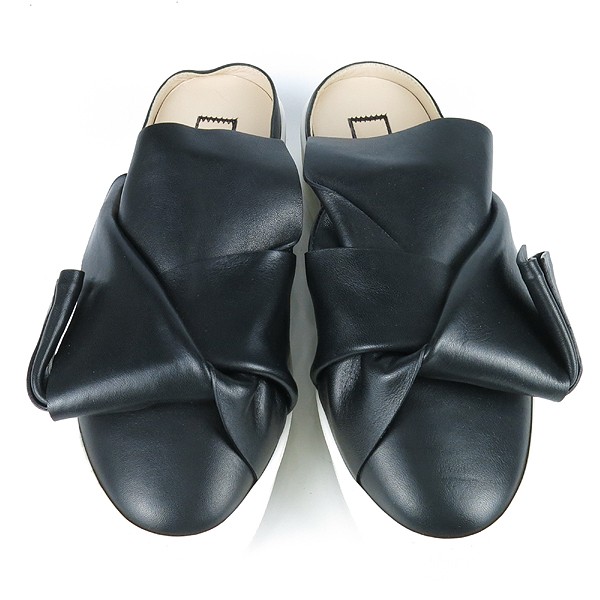 Number 21 Black Sherring Decor Mule Sneakers 36