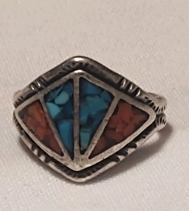 Vintage Size 9 Navajo/Zuni FanTail Silver Ring