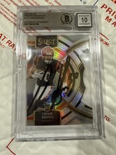 2023 Panini Select - Chase Brown #151 Silver Prizm Die-Cut (RC) Autograph Graded