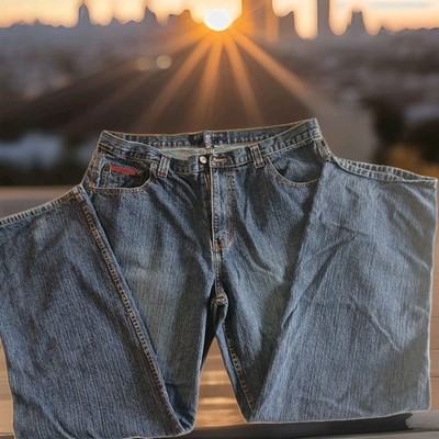 US POLO ASSN MEN'S STRAIGHT LEG BLUE JEANS IN SZ 40X34