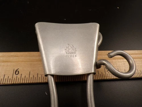 Vintage Pyrex Flameware Handle Metal Grip Removable Casserole Handle