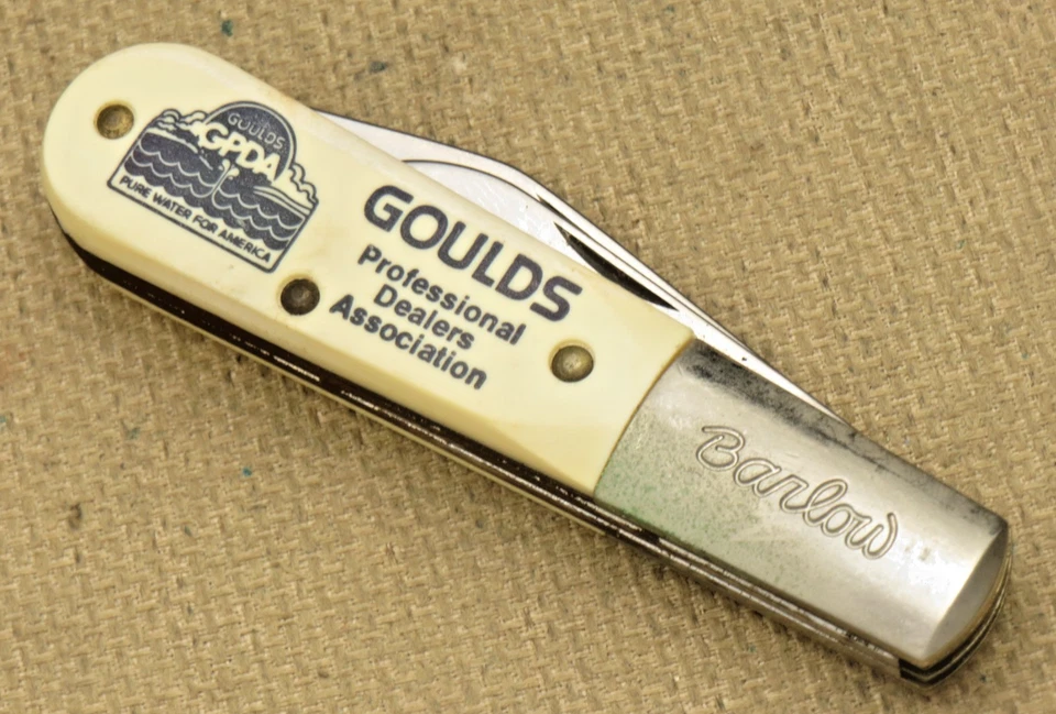 Cuchillo Barlow de dos hojas vintage hecho en EE. UU. COLONIAL KNIFE CO - nunca afilado Foto 4 de 4