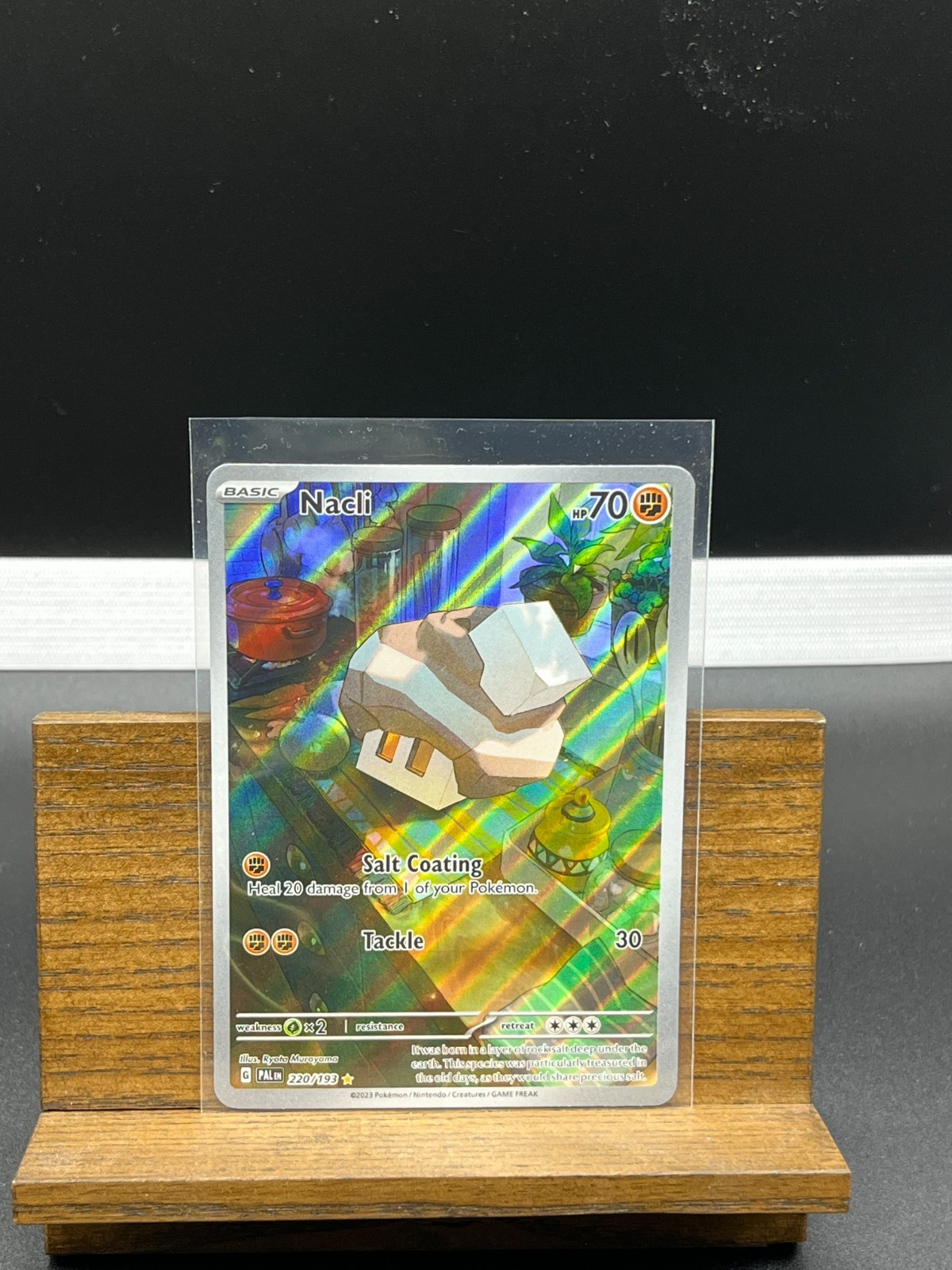 Pokemon TCG Nacli 220/193 Paldea Evolved Illustration Rare NM