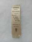 BELLEFONTAINE OHIO 132nd VOL INFANTRY GAR CIVIL WAR GRAND ARMY REUNION RIBBON