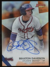 2015 Braxton Davidson Bowman's Best Autographs #B15-BD AUTO RC AU Orange Ref /25