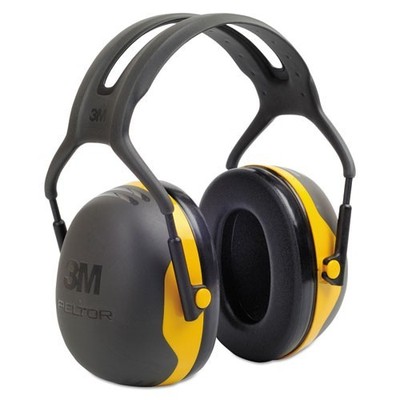 3M PELTOR X2A Over the Head Earmuffs, Dielectric, 24 dB NRR, Black/Yellow