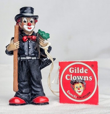Gilde Clowns Figurine Chimney Sweep Miniature just over 3'' Tall Irish ? Clover