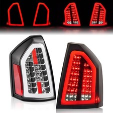 Smokechrome Led Tail Brake Lights For Chrysler 300 300c 2008 2009 10 Leftright