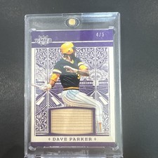 2025 Leaf Lumber Emerald Dave Parker Game Used Bat Relic /5