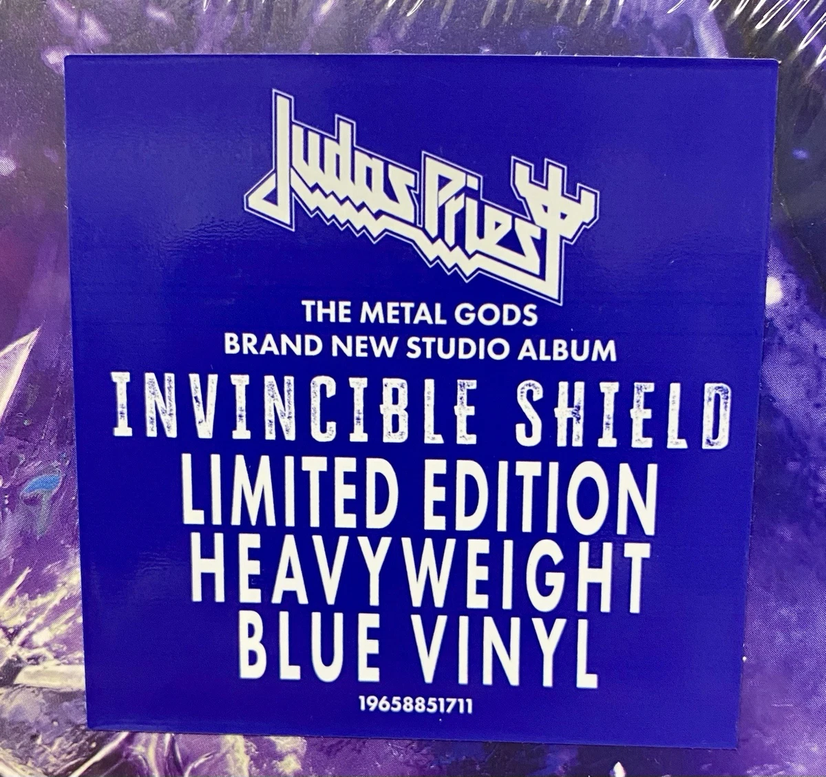 Judas Priest Invincible Shield 2024 12" Blue Vinyl LP Limited