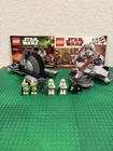 LEGO Star Wars Republic Swamp Speeder 8091 Tank Droid 75015 Used Read Desc