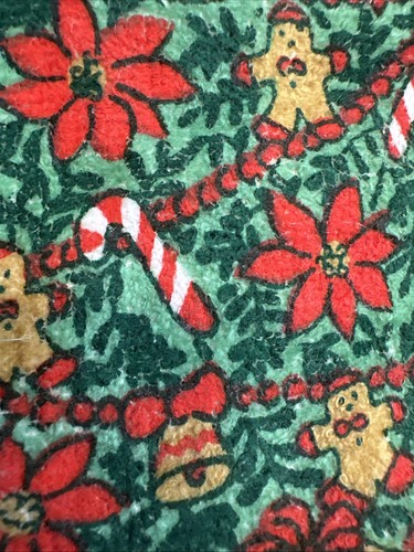 Vintage Set Weihnachten Frottee Hand Küchentücher Weihnachtsbaum Spielzeug Fransen 1994 - Bild 3 von 18