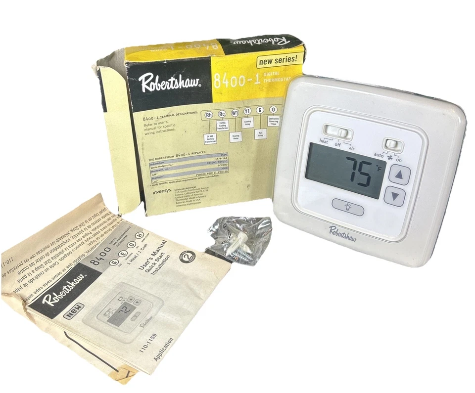 RobertShaw • 8400-1 数字恒温器 1 热冷 • 加热冷却开箱 — 第 2/4 张图片