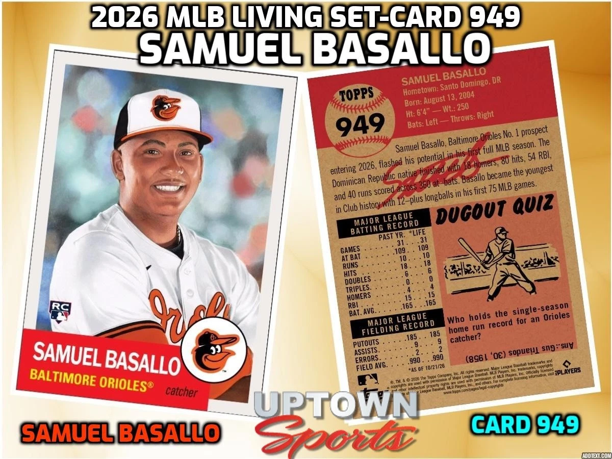 Samuel Basallo - 2026 MLB Living Set® - Tarjeta 949 - Preventa