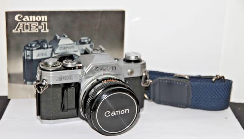 Getestet. Canon AE-1 analoge Spiegelreflexkamera 35 mm & 50 mm FD-Objektiv.  Kostenlose Garantie.