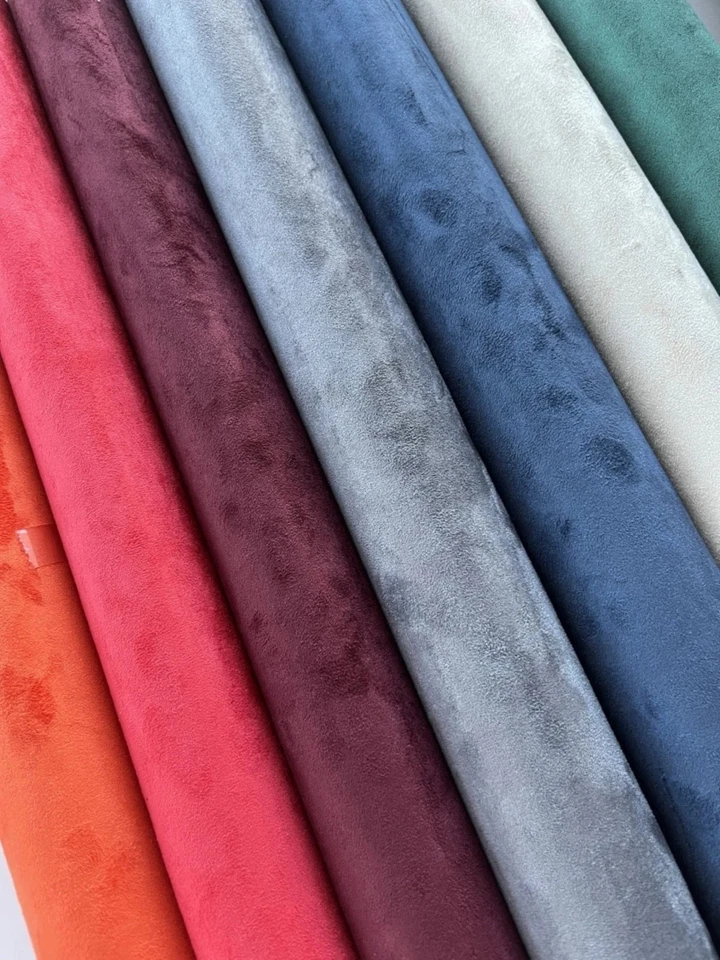 Tela de gamuza sintética por metro envoltura elástica hágalo usted mismo tapicería interior de automóvil artesanía Foto 3 de 4