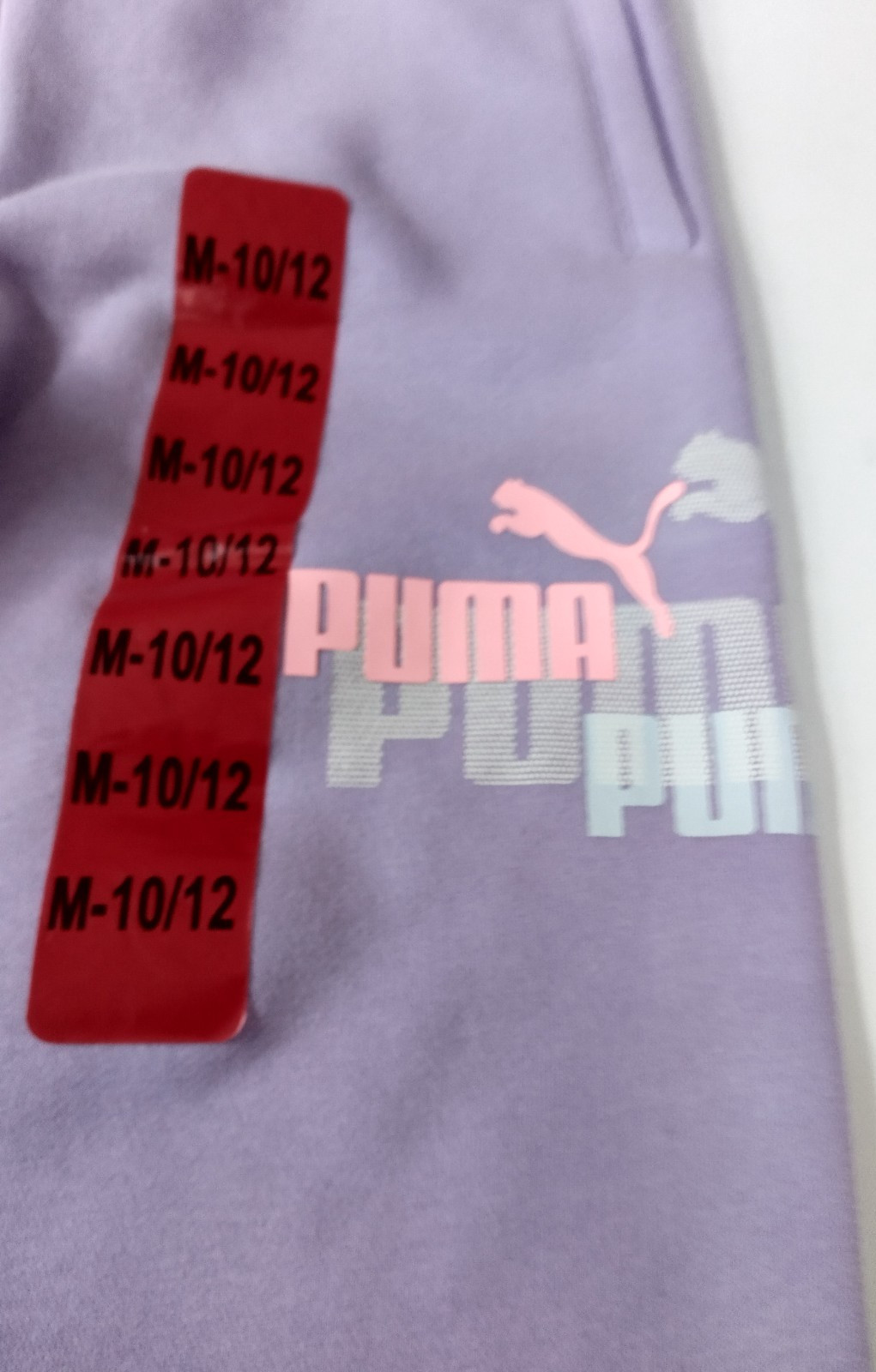 New Girls PUMA Jogger Sweatpants Size M (10-12) with Adjustable Drawstring thumbnail 4