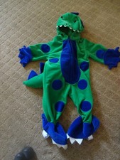 INFANT UNISEX 3/6M GREEN AND BLUE JUMPSUIT HALLOWEEN COSTUME
