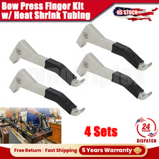 4 Sets For Most Modern Compound Bows Bow Press Finger Kit w/ Heat Shrink Tubing